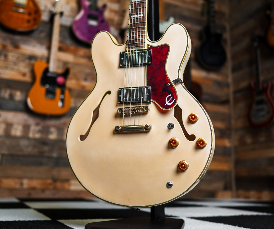 1995 Epiphone Sheraton II in Pearl White - The Guitar Marketplace