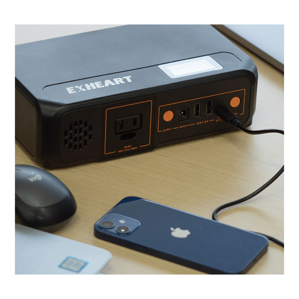 楽天市場】EXHEART EXPS-100BK ﾎﾟｰﾀﾌﾞﾙ電源 ∴ : たね葉