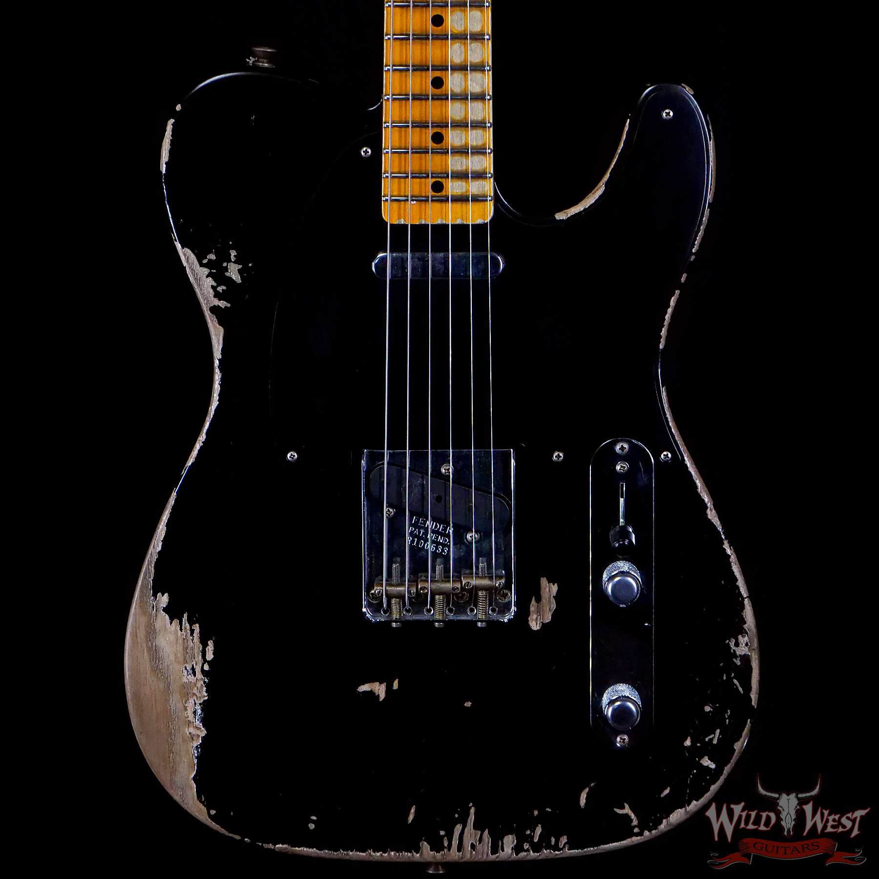 Fender Telecaster ブラック テレキャスター シールド ストラッ Fender