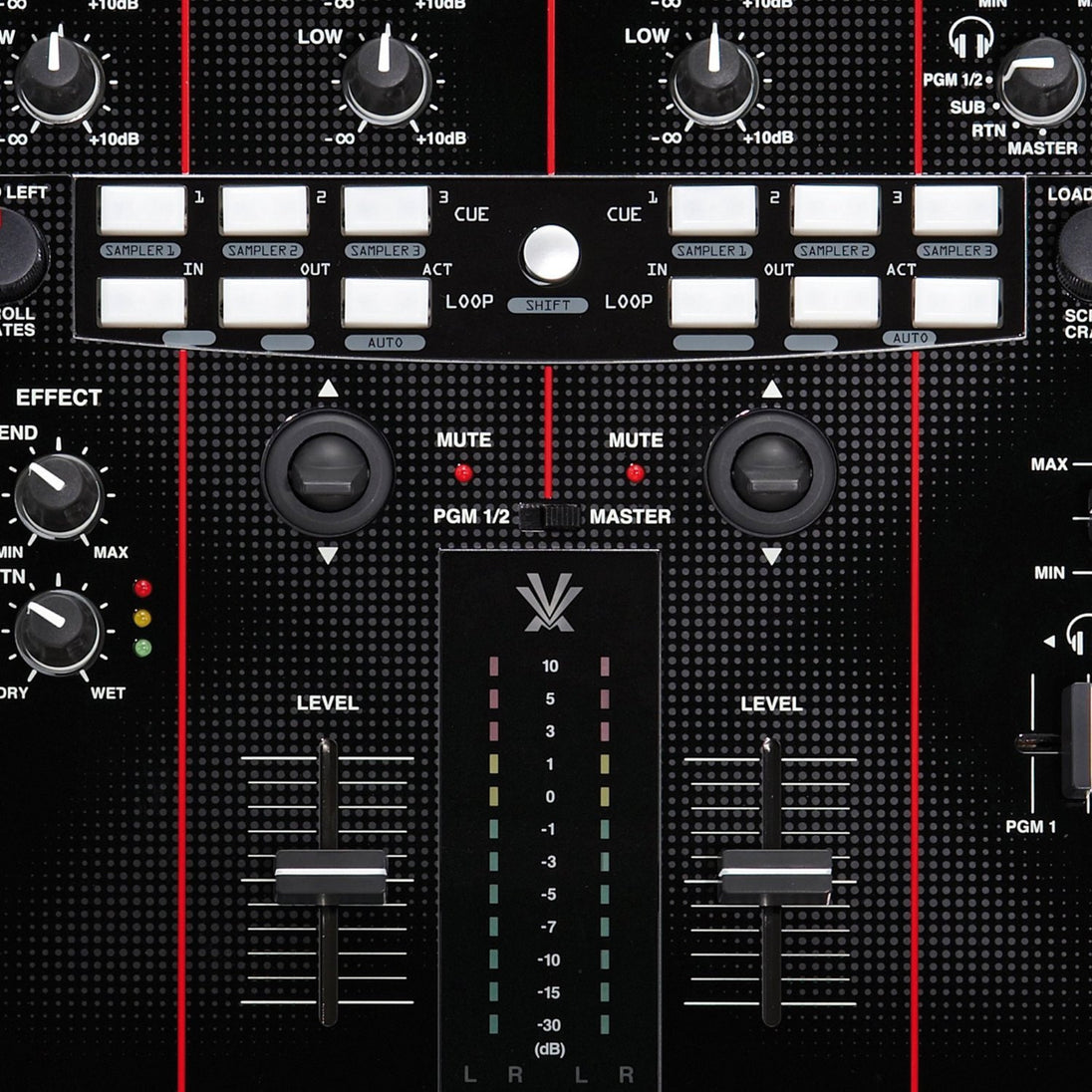 Vestax PMC-05 Pro4 Black 2 Channel DJ Mixer With MIDI