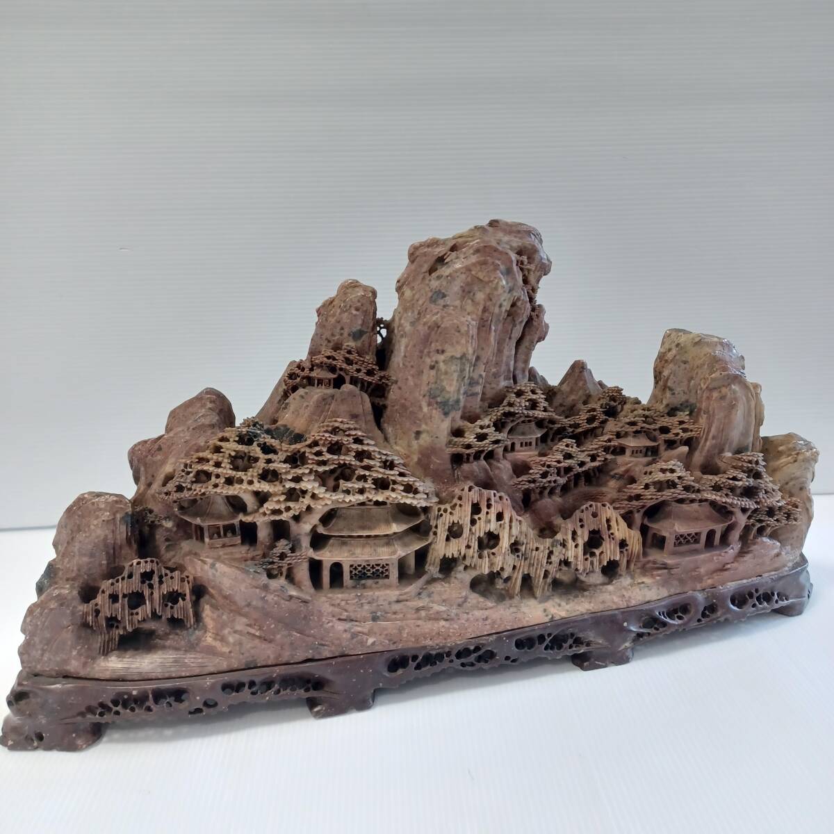 Yahoo!オークション -「楼閣山水」(彫刻、オブジェ) (美術品)の落札