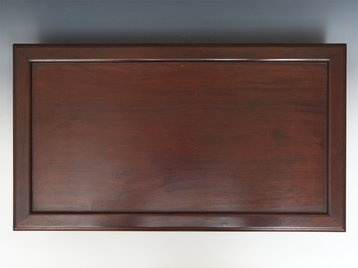 中国美術 唐木 花台 横幅:58.5cm 平卓 香炉台 飾台 盆栽台 床