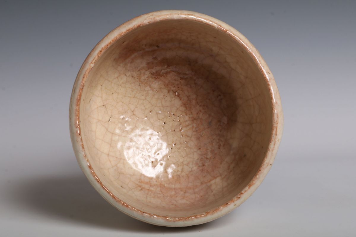 9445 萩焼 玉隆山窯 吉田萩苑 萩茶碗(共木箱) 真