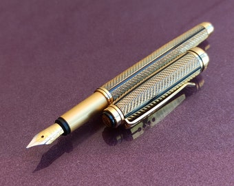 18K ゴールドペン先ウォーターマン万年筆、ヴィンテージ万年筆、レトロ