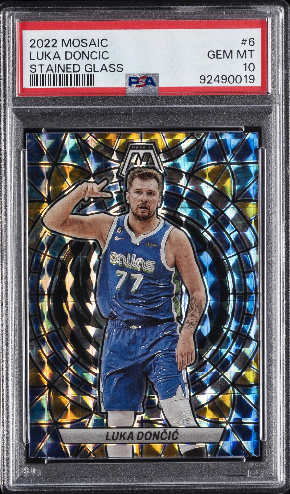 Luka Doncic 2022 Mosaic #6 Stained Glass /(SSP) Price Guide