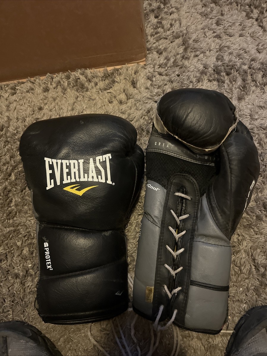 VINTAGE EVERLAST BOXING GLOVES MADE IN USA PROTEX2 Evercool | eBay