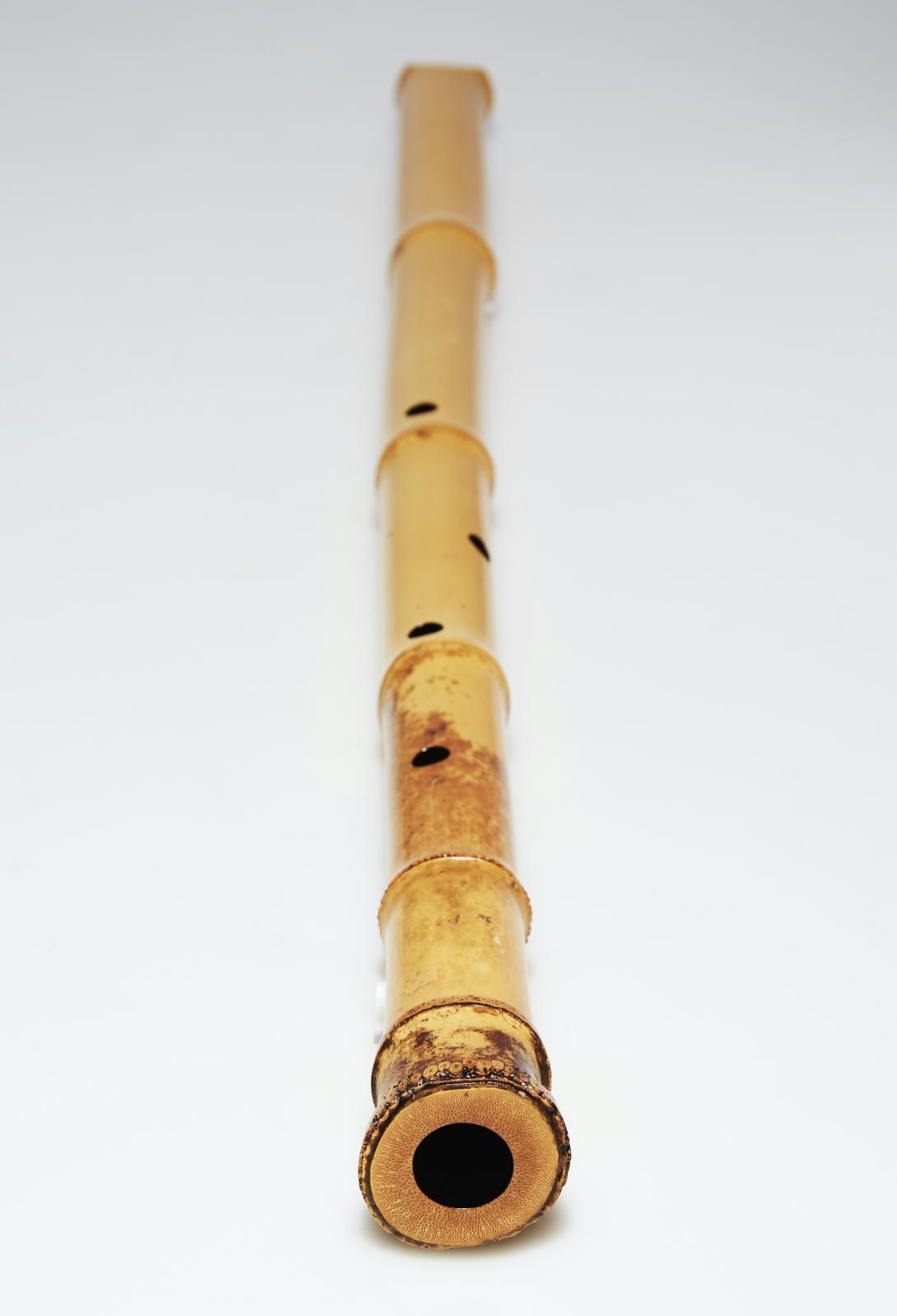 尺八 2尺3寸管 延べ管 地無し 明暗流 無銘 晏弘 琴古流 二印 二尺三寸