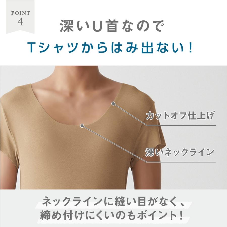 GUNZE（グンゼ） in.T インティー 半袖 メンズ 男性下着 Tシャツ専用