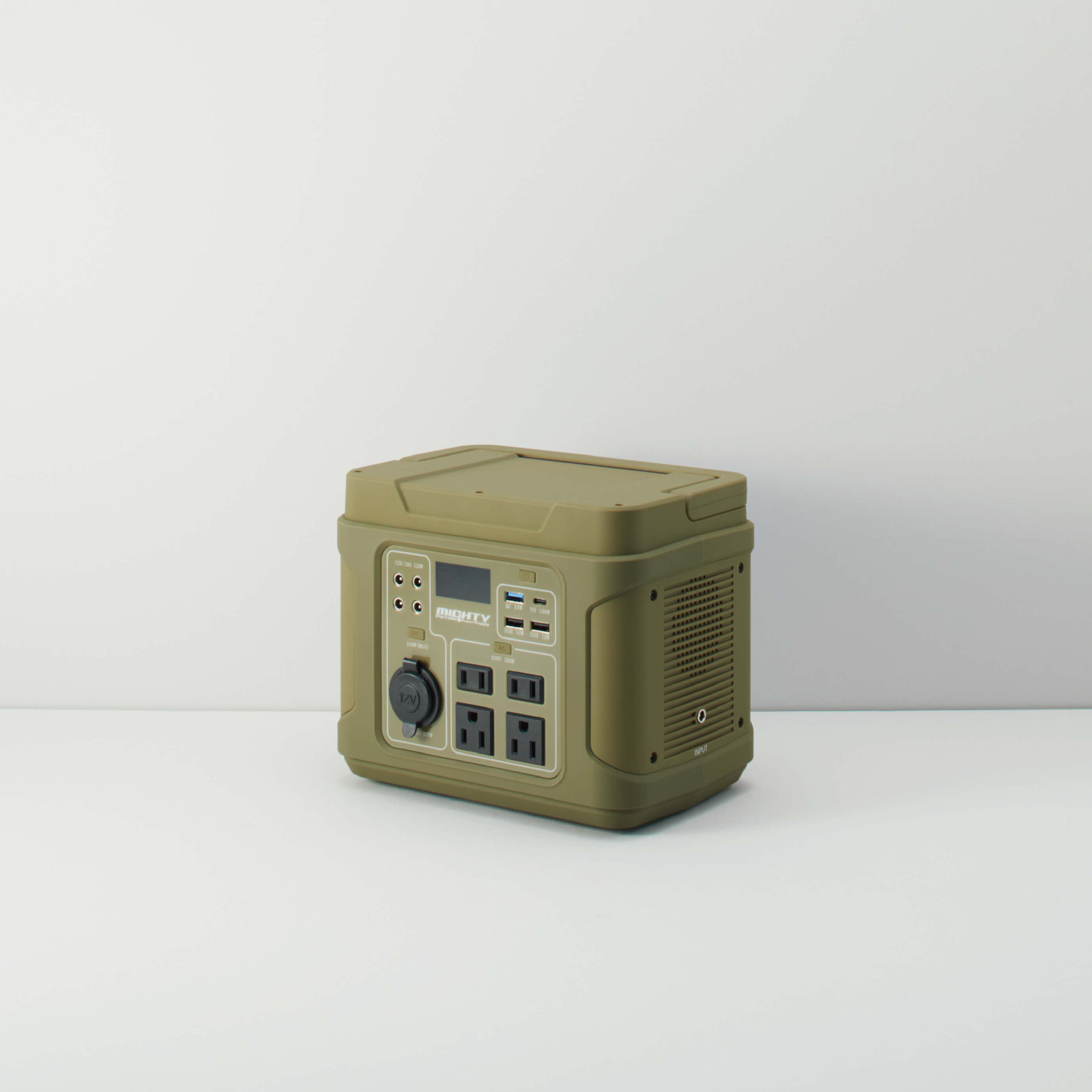 MIGHTYポータブル電源LEDライト付パナソニック製リチウムイオン電池