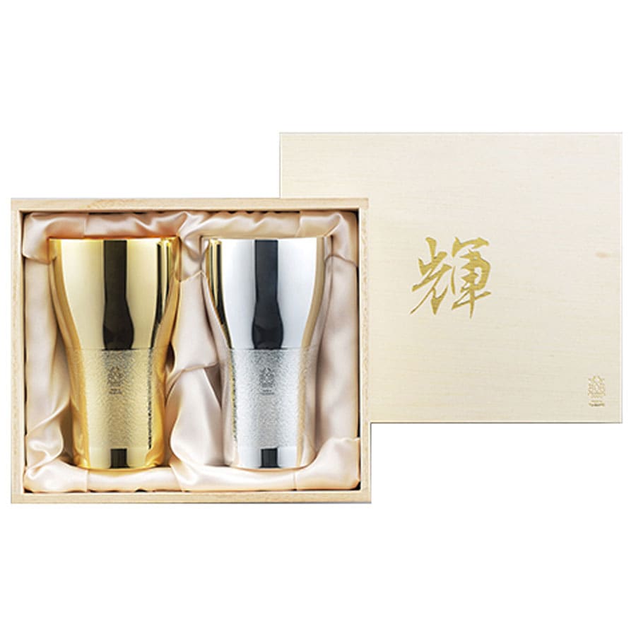 燕三条 TSUBAME 「輝」純銅ビアタンブラー 金・銀2pcセット | 輝