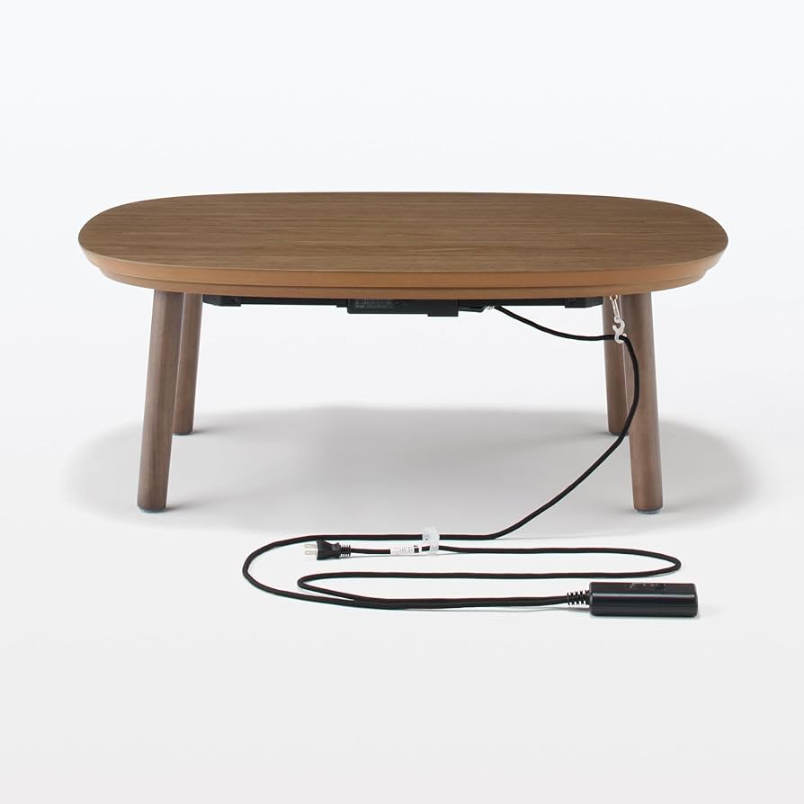 Amazon | 無印良品 こたつにもなるローテーブル ダークブラウン 小 幅72×