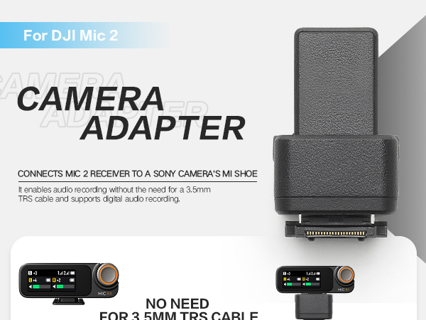 Amazon.com: INSYOO Original for DJI Mic 2 Camera Adapter, Connect
