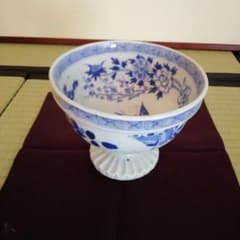 898『織部 千鳥 鮑形 三ッ足鉢』/骨董品 古美術 古玩 アンティーク