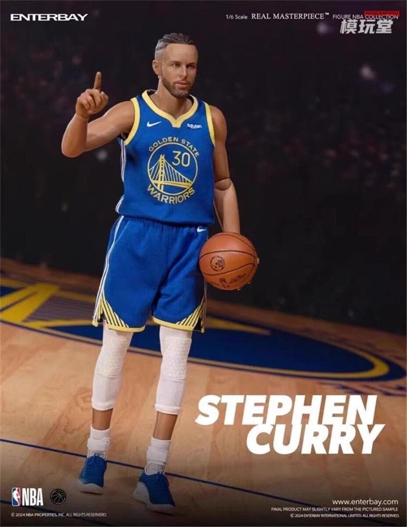 ENTERBAY 1/6 NBA ズステフィン・カリー RM-1099 EB NBA x Enterbay Golden State Warriors Stephen Curry Real
