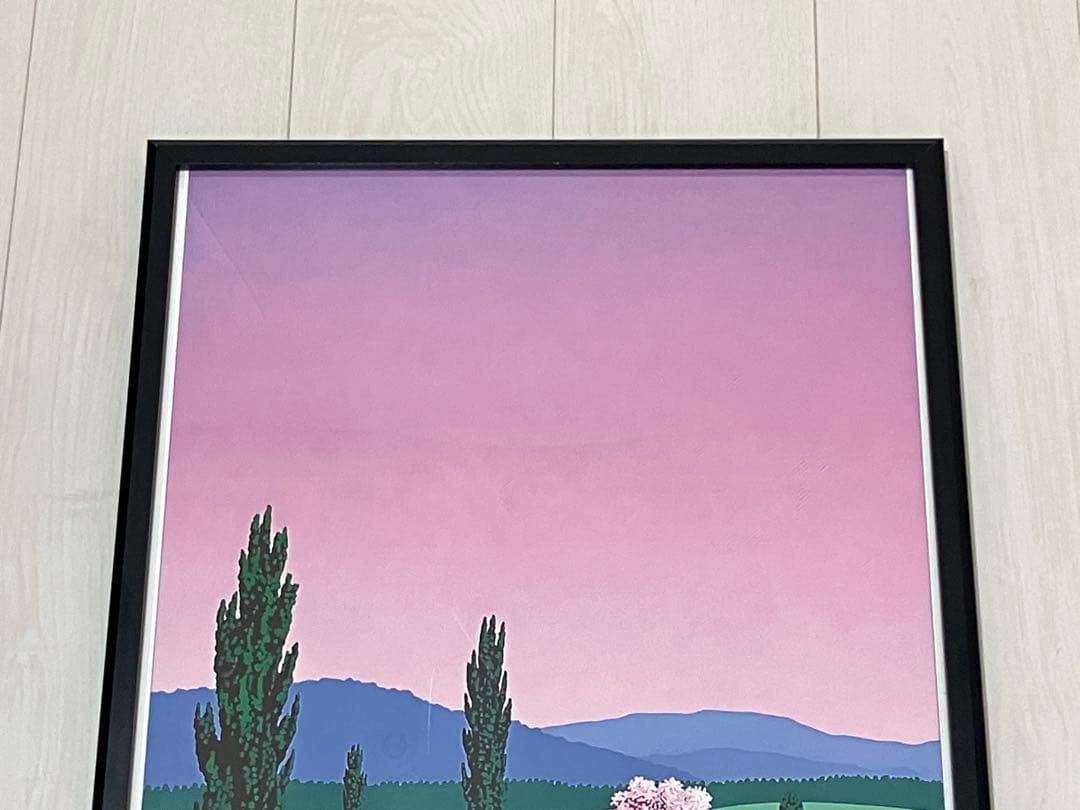 額縁付き】 永井博（Hiroshi Nagai） A2ポスター 緑