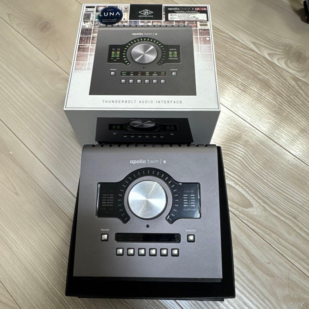 Apollo Twin X Quad Thunderbolt プラグイン多数 Universal Audio Apollo Twin X QUAD Heritage Edition Thunderbolt 3