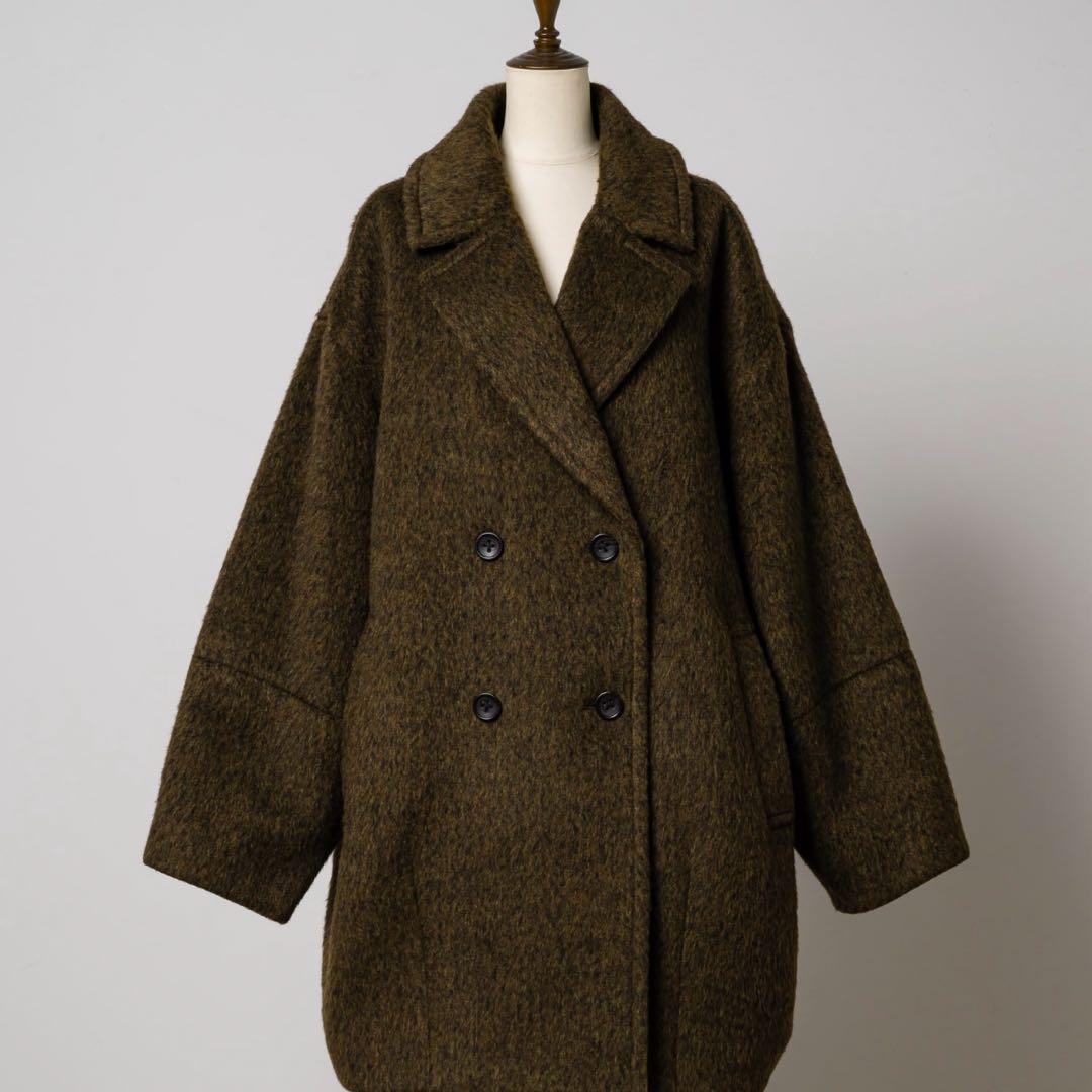 ウールブレンドシャギーコクーンPコート Happy John（ハッピージョン）の「wool blend shaggy cocoon p coat