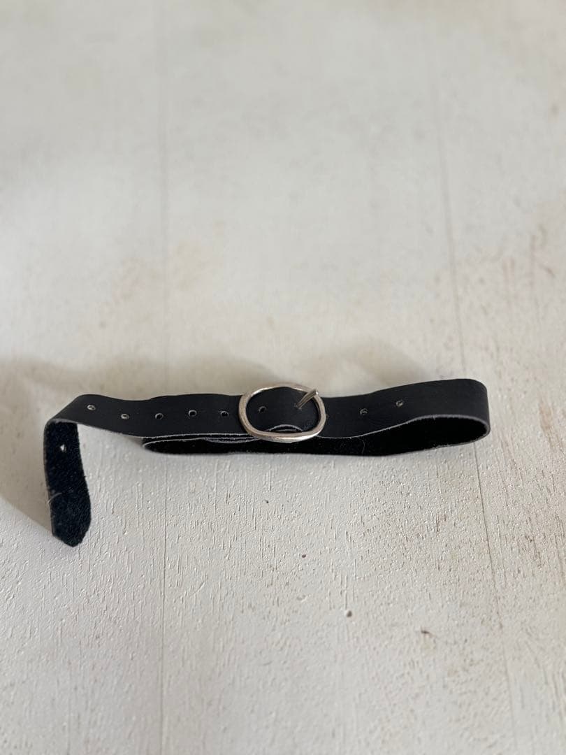 martin margiela 1995 アンクル　リスク　バンド　黒　レザー martin margiela 1995 アンクル リスク バンド 黒 レザー