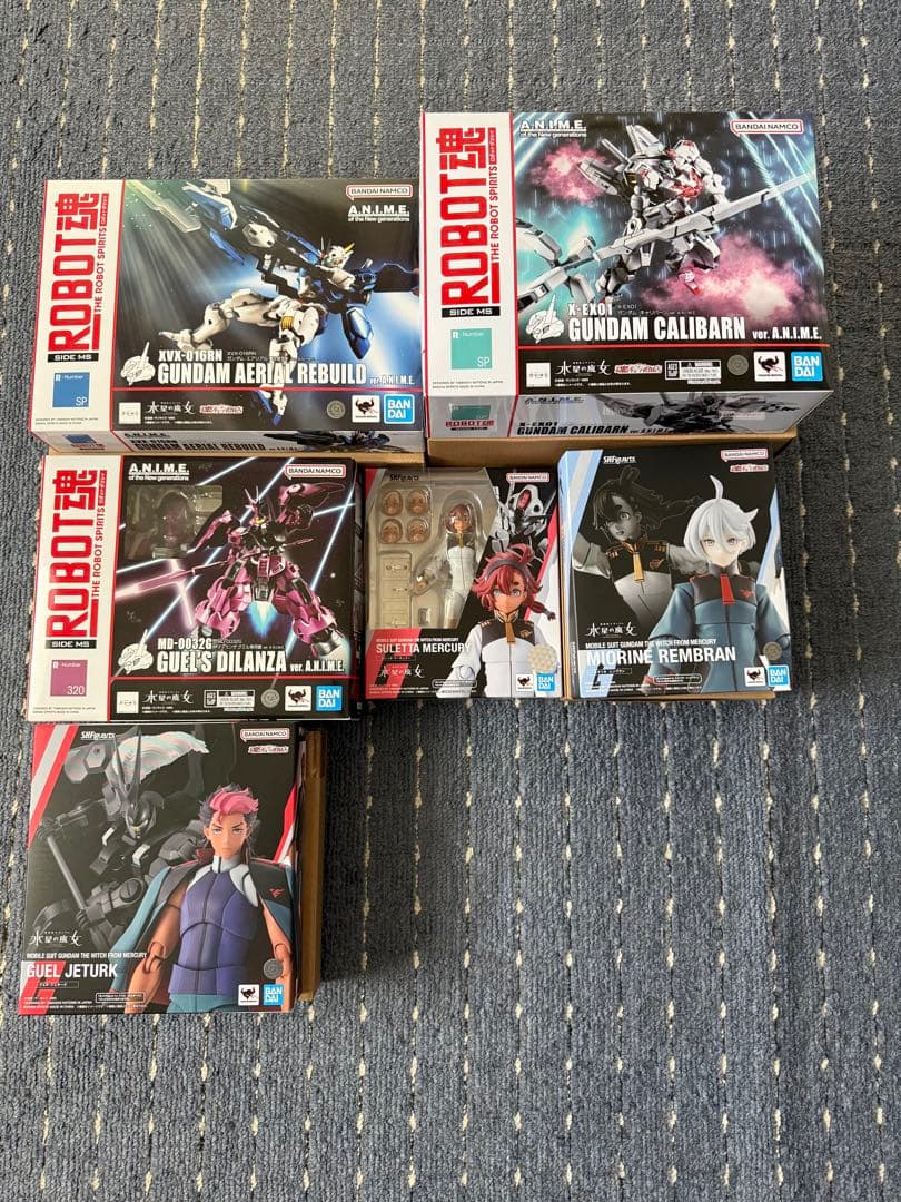 BANDAI ROBOT魂 水星の魔女セット ROBOT魂 機動戦士ガンダム 水星の魔女エフェクトパーツセットver