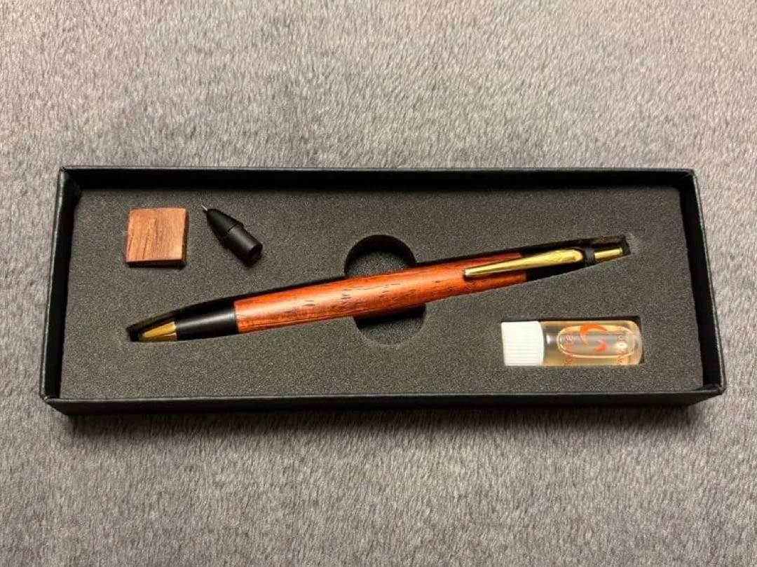 野原工芸 新型シャープペンシル 紅紫檀 シャーペン0.5mm