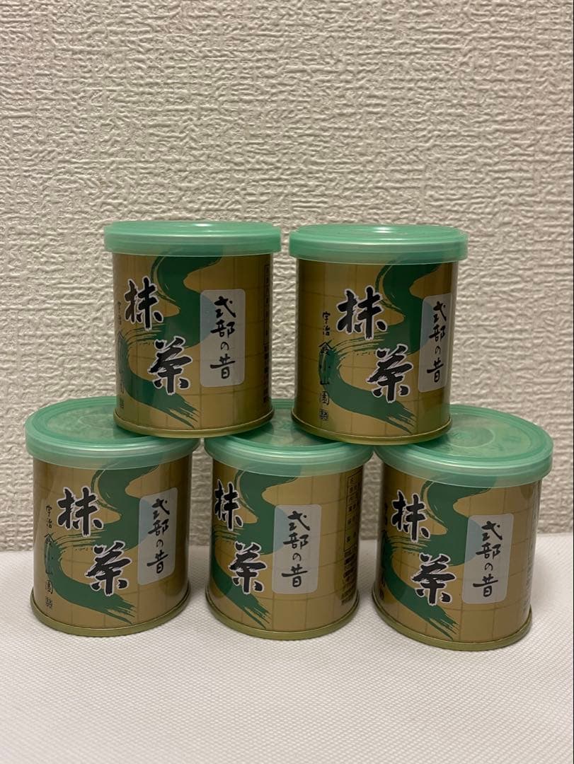 山政小山園　式部の昔　30g＊5 山政小山園 抹茶 式部の昔 30g 缶入り【返品交換不可】