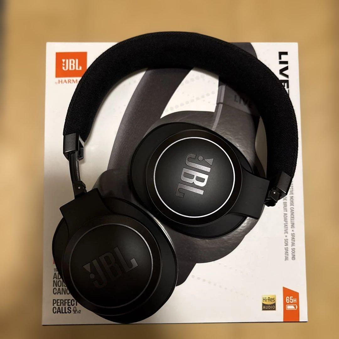 JBL live770nc 黒 JBL Live 770NC Wireless Over-Ear Adaptive Noise Cancelling