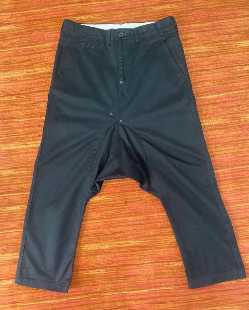 ガンリュウ サルエル パンツ M ブラック 黒 コムデギャルソン ガンリュウGANRYUコムデギャルソン黒 サルエルパンツ Mサイズ