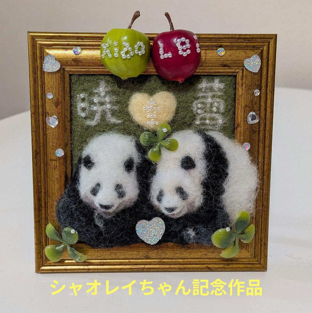 羊毛フェルト シャオレイちゃん記念作品フレーム - メルカリ