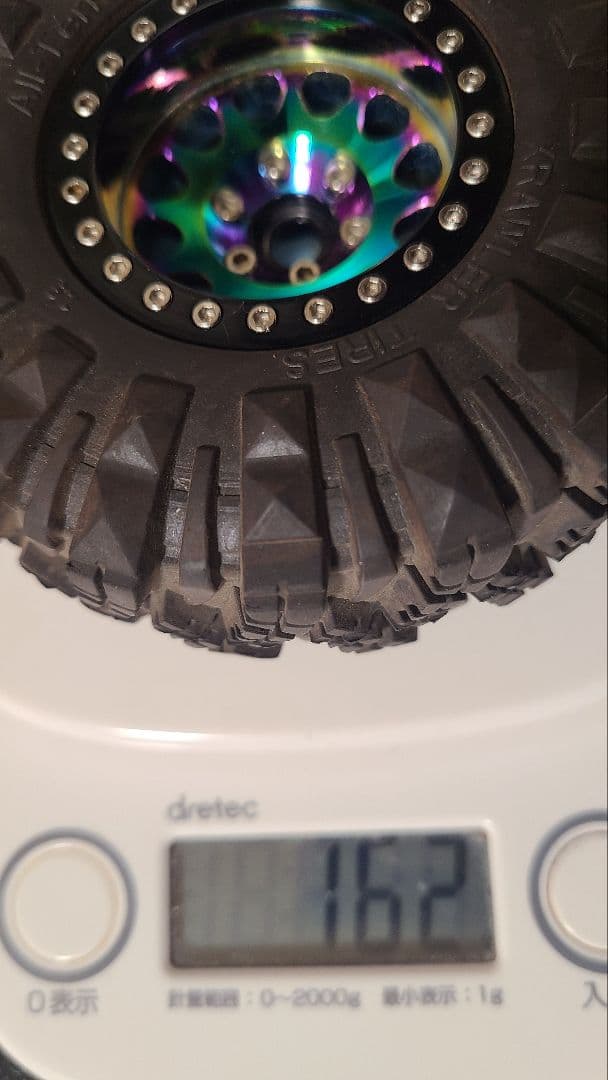 クローラーラジコン用　アルミホイール、タイヤ110㎜