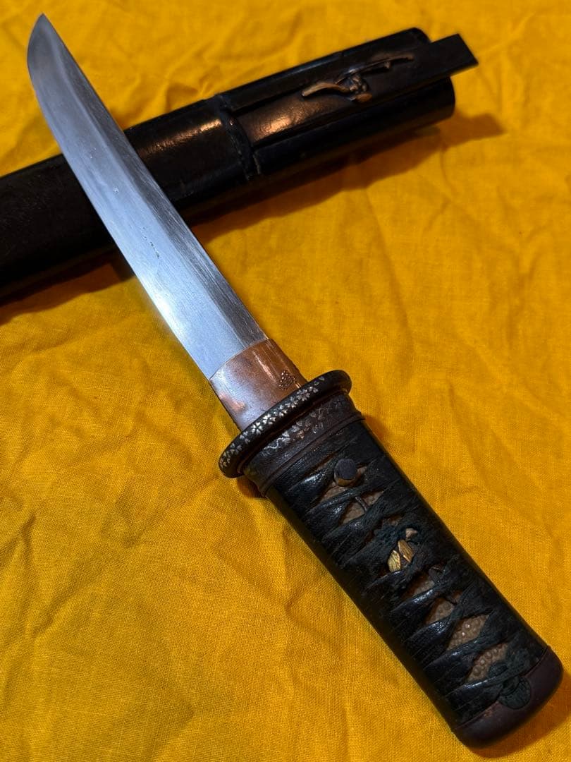 揃金具短刀拵　残欠ナイフツナギ付　合法サイズ