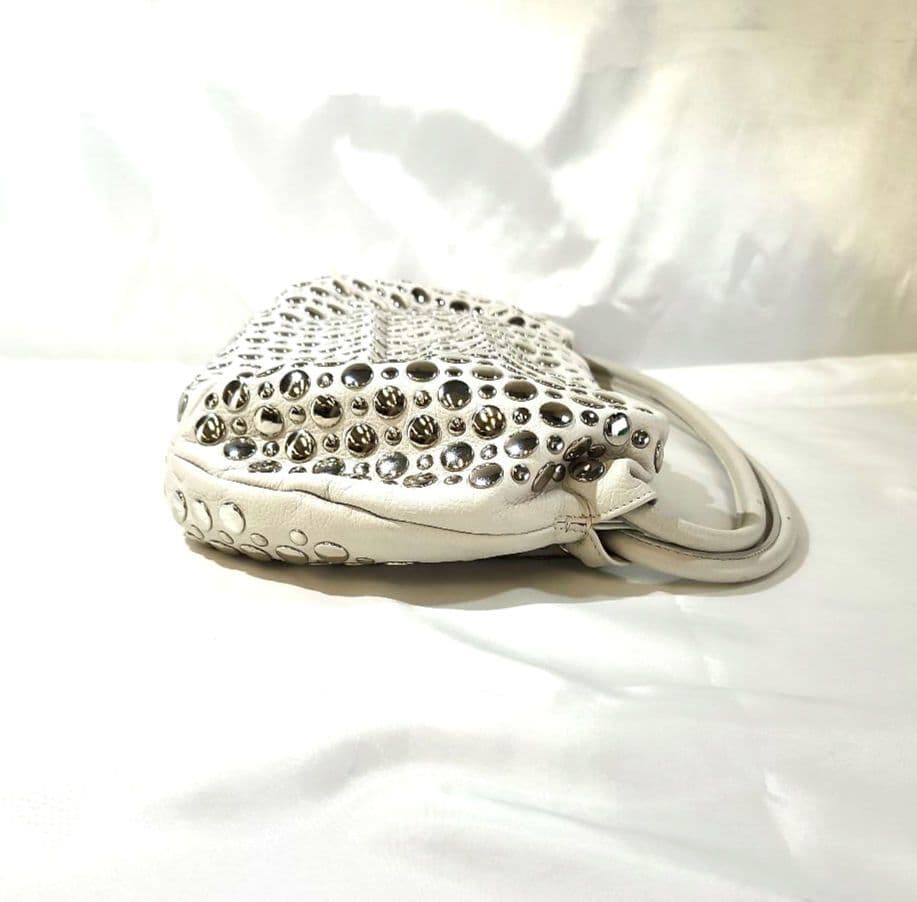 SONIA RYKIEL　ソニアリキエル　ドミノスタッズ　ホワイト　バッグ