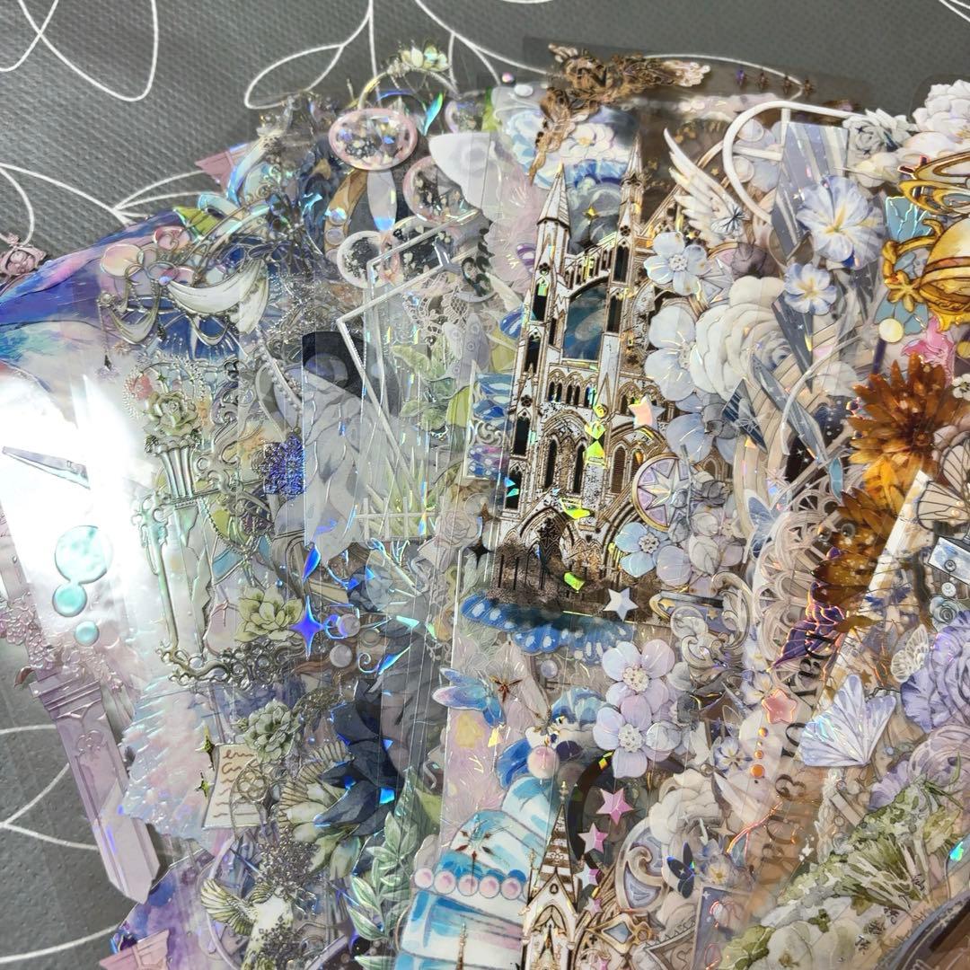 同梱価格1040円】 コラージュ素材 海外マステ 装飾テープ 50種 PET①