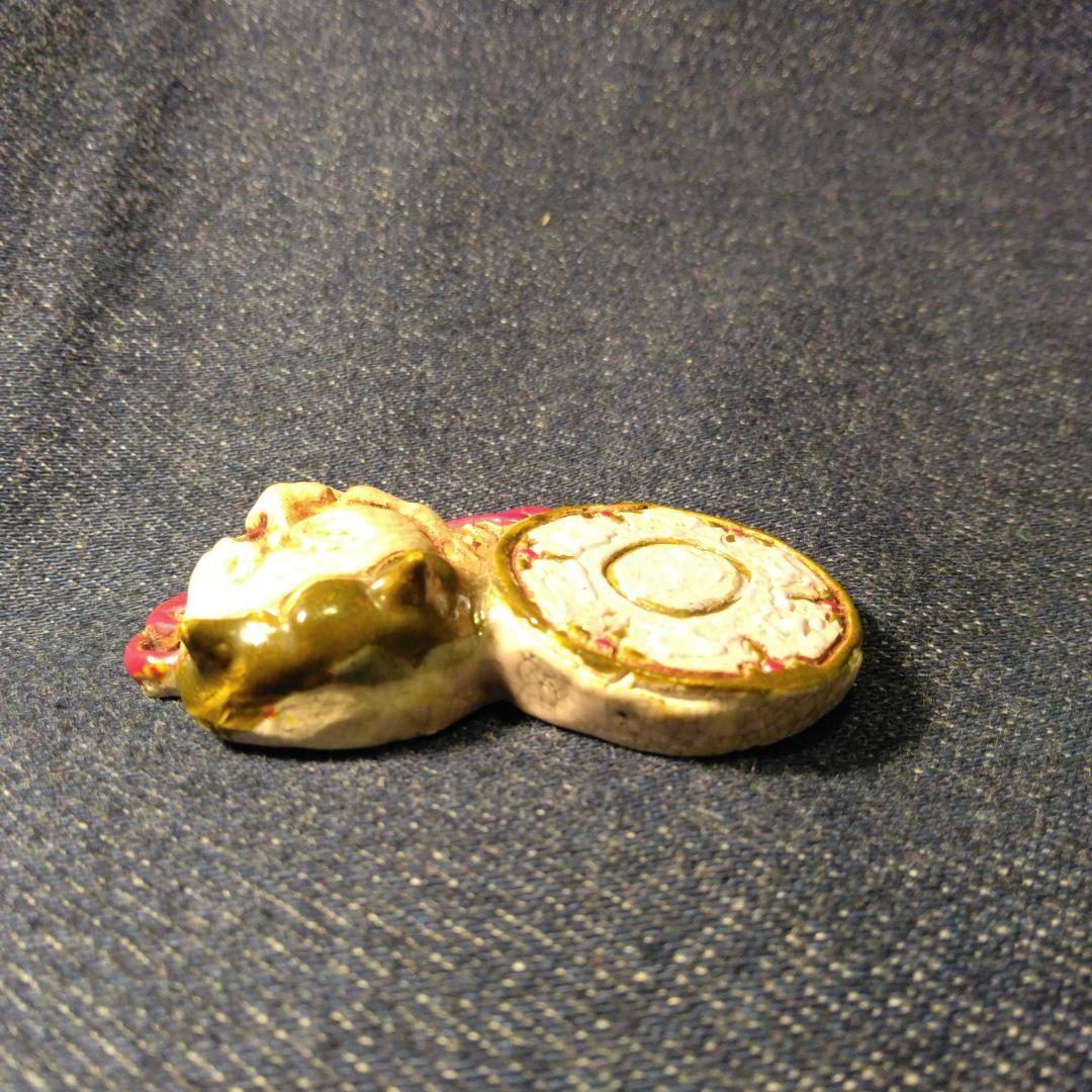好川 恒方 水月焼 帯留め 鬼 骨董 着物 般若 魔除け